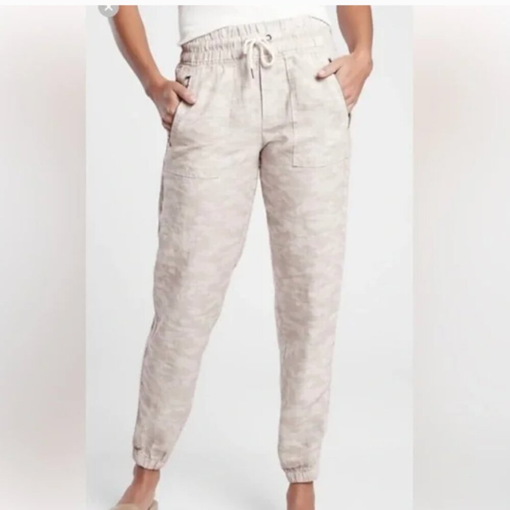 Athleta Cabo Linen/Cotton Blend Jogger Pant